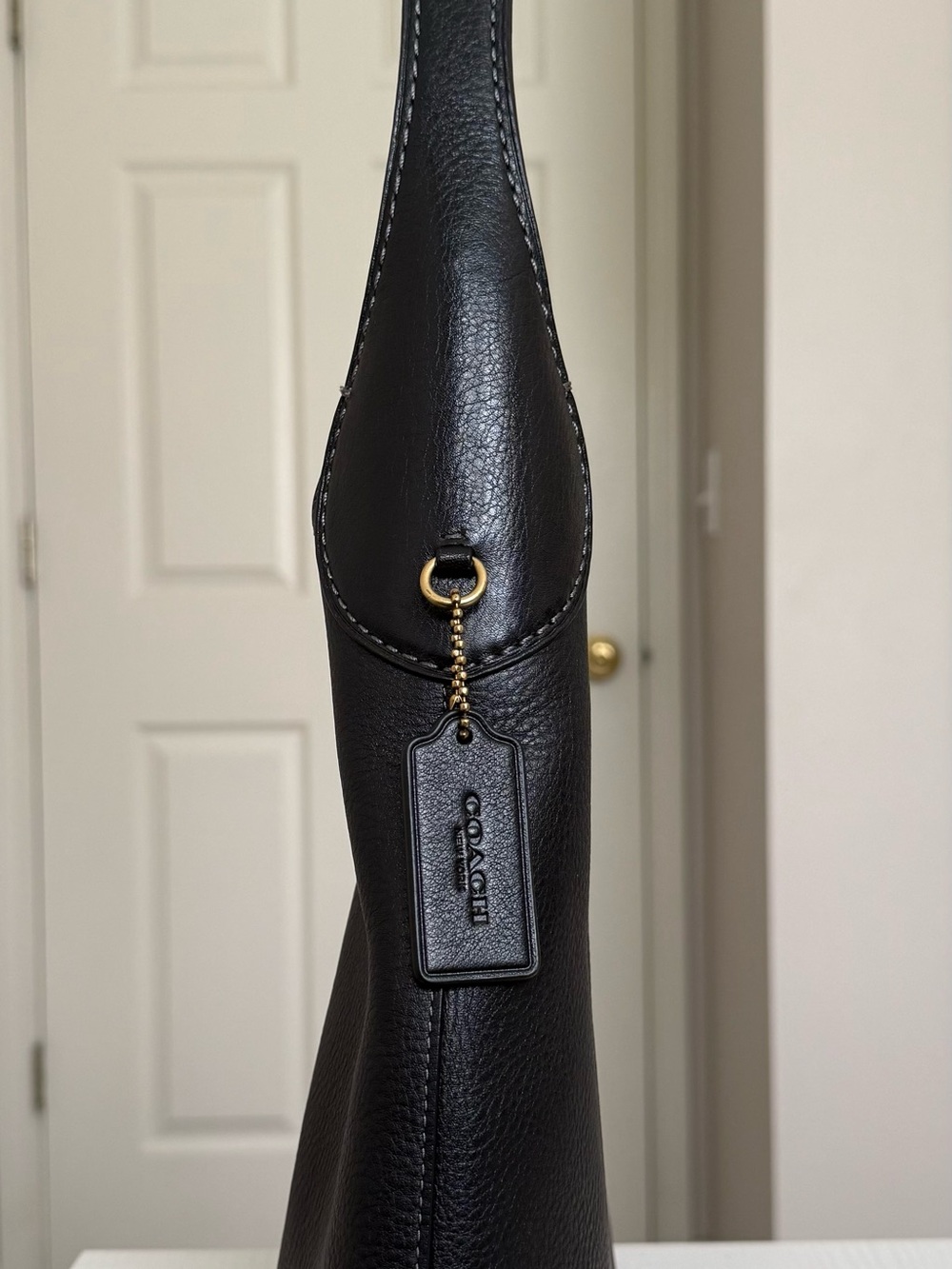 Coach Black Pebble Leather Brooklyn 28 - Picture 3 of 7